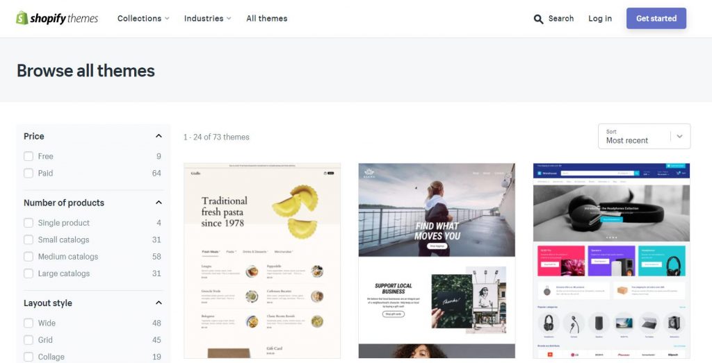 shopify themes shopify themes