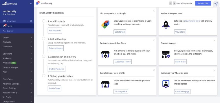 BigCommerce Ease of Use