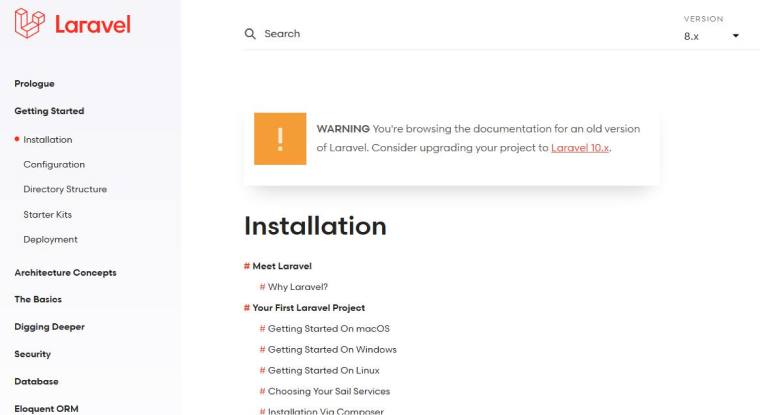 Laravel documentation