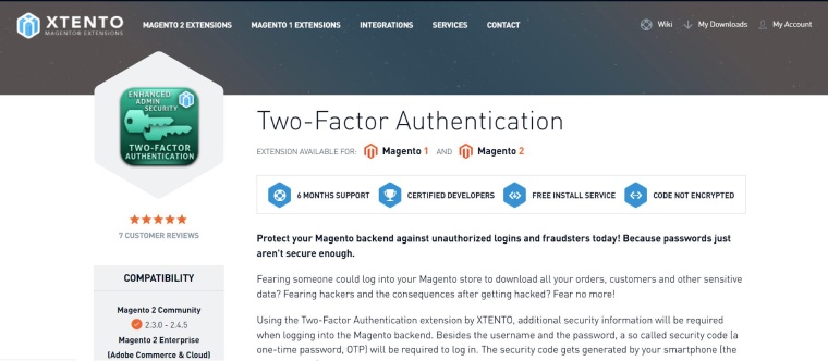 Two-Factor Authentication by Xtento