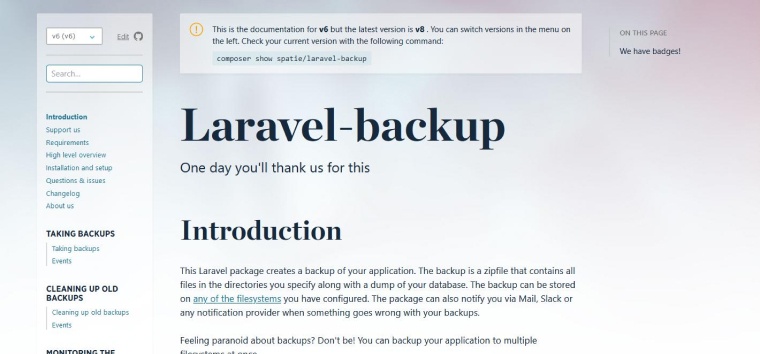 Laravel Backup