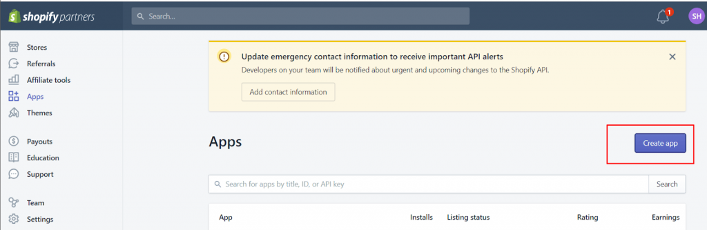 Create an app Create an app