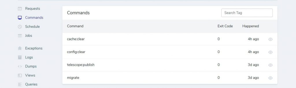 Artisan commands Artisan commands