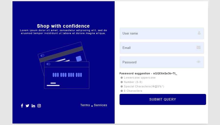 Clear Password Requirement