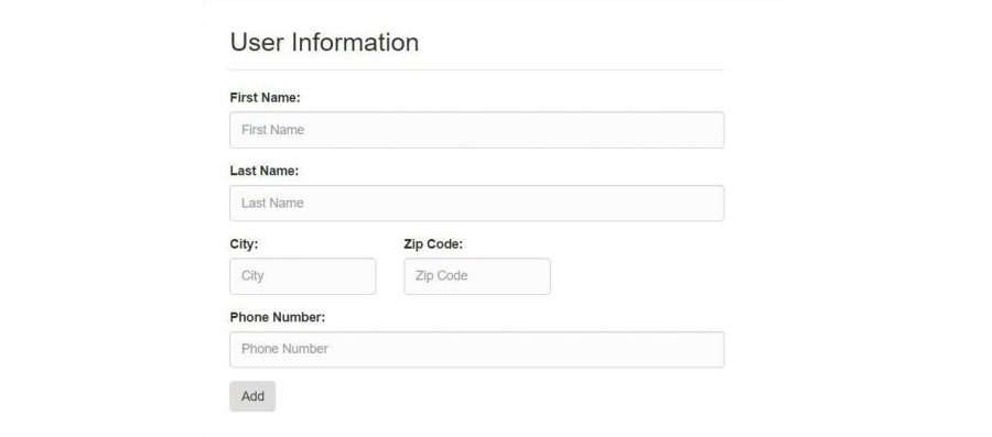 user information user information