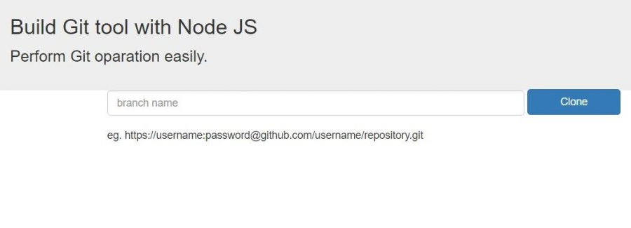 build git tool with node js